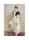 Portrait of Emma Thomsen by Peter severin Kroyer. Size 10.39 inches width by 15.97 inches height. High Quality Art Poster Print