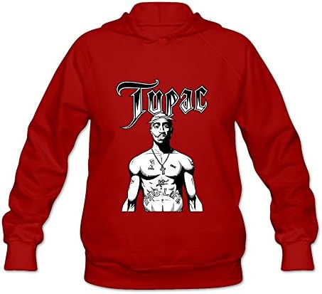Koala Women's 2PAC Sweatshirt Hoodies Red Size M
