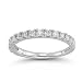 14k White Gold Prong-Set Round Diamond Anniversary Band (1/2 cttw, H-I Color, I1-I2 Clarity)