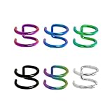 316L Surgical Steel - Captive Rings - Cartilage Earrings - Nose Jewelry - Non-pierce Jewelry