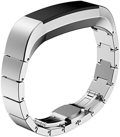 Fitbit Alta Smart Watch Band ,Elegao Stainless Steel Watch Band Wrist strap For Fitbit Alta Smart Watch (Silver)