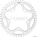 Salsa 45t 110mm Silverouter chainring 5bolt
