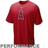 Nike Los Angeles Angels of Anaheim Red NikeFIT MLB Logo Performance T-shirt