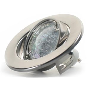 8 x DECORA 230V 20 LED Warmweiss Alu Decken Einbauspots Edelstahl Optik 8 x DECORA 230V 20 LED Warmweiss Alu Decken Einbauspots Edelstahl Optik