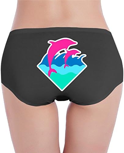 Chris Brown Black Pyramid And Pink Dolphin Screen Print Women Panties Cotton