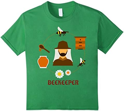 Kids BEEKEEPER Honey Bees Beekeeping t-shirt 8 Grass