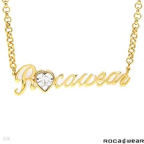 ROCA WEAR High Quality Necklace With Genuine Swarovski Crystal Crafted in Gold Plated Base Metal. Total item weight 14.4g