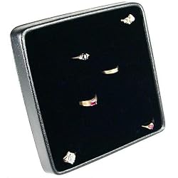 Black Ring Display Easel Showcase Countertop Jewelry Fixture