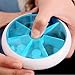 1pcs Travel 7 Compartment Pill Box Medicine Tablet Holder Organizer Dispenser Case