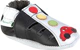 Momo Baby Infant Boys' Traffic Booties,Black,2 M US