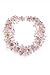 Fourteen strand freshwater pearl choker necklace with aquamarine, amethyst an...