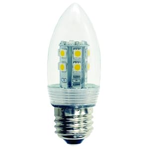 Bulbrite LED3ETC LED Chandelier Medium Base, Clear by 