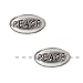Silver Color Rhodium Plated Lead-Free Pewter Message Beads 
