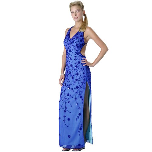 Formal Evening Gown. Tank Beaded Dress for Prom - Party - Wedding by Sean Collection (8823)