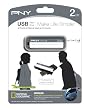 PNY Label Attache 2 GB USB 2.0 Flash Drive P-FD2GB/GRYBTS-EF (Grey)