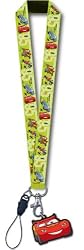 Cars Lightning McQueen Lanyard with Dangle Keychain