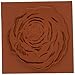 Deep Red Stamps Rose Engraving Rubber Stamp