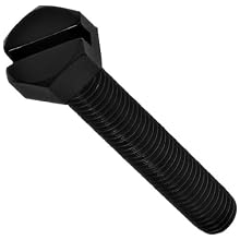 Nylon 6/6 Hex Bolt, Metric, Hex Head, Slotted Drive, Metric Threads, M2-0.4 Thread Size, 5mm Length, Fully Threaded, Made In US, Pack Of 100