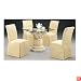 2 New Pearl white skirt parson dining side chairs