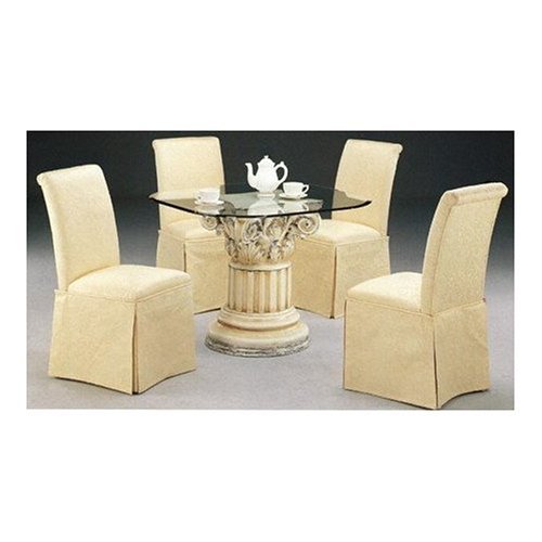 Childrens Toyshop  Kitchen & Housewares : 2 New Pearl white skirt parson dining side chairs