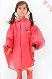 ELEVEN （サンタ・アナ） ベビー キッズ レインポンチョ　JDS-0574 (S(80～100cm), レッド)
