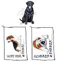 Labrador, Black Wipe Your Paws Towel