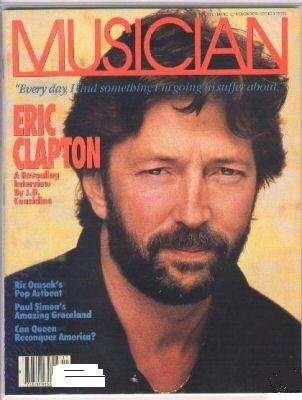 MUSICIAN Magazine November 1986 ERIC CLAPTON cover