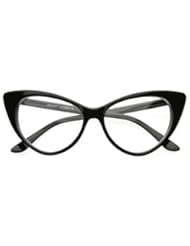 From Amazon.com. Click for details:
 Super Cat Eye Glasses Vintage Inspired Mod Fashion Clear Lens Eyewear Super Cat Eye Glasses Vintage Inspired Mod Fashion Clear Lens Eyewear