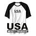 T-Shirt Raglan White  Usa Beauty Therapist  Occupations