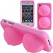 IBOOBIES Soft Silicone Cover Case for Apple iPhone 4G - PINK