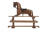 Antique Oak Rocking Horse on safety stand Toys