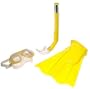 Aqua Sport 4 pc. Swim combo: Mask, Snorkel, Fins and Mesh Bag: Yellow