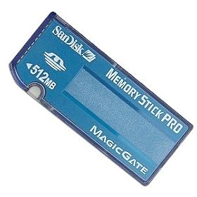 SanDisk 512MB Memory Stick Pro Card (Bulk)