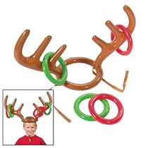 Fun Express Inflatable Reindeer Antler Ring Toss Game
