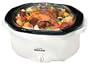 Crock-Pot 6-Quart Cool Touch Slow Cooker with Removable Pot and Bonus Carry Bag, White