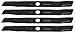 USA Mower Blades (4 BD19BP Low Lift Mulching Blade Replaces Black and Decker 905541433 Length 18 1/2in. Width 1 3/4in. Thickness .150in. Center Hole 1in.