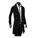 King Ma Men's Winter Warm Trench Double Breasted Long Jacket Overcoat