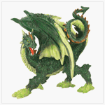 Emerald Dragon Figurine – Style 39271