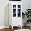 Color Story Pure White Bath Curio By Powell