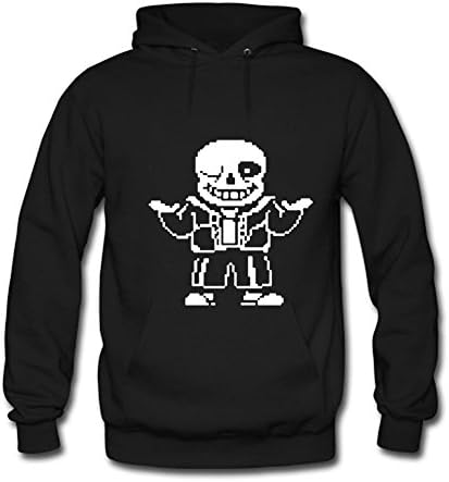 Shanshan Chen Womens Hoodies Undertale Characters Sans Black Size L