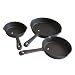 Cajun Cookware Cast Iron Skillet Set - 6, 8, And 10 Inch
