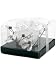 Kitchen & Housewares : Festive Glass Candle Holder With White Candle, 7 cm