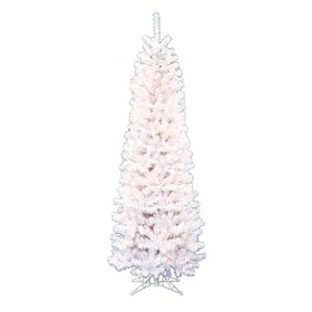 Pre-Lit American Pencil Tree - White (7.5')