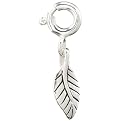 Sterling Silver Leaf Charm