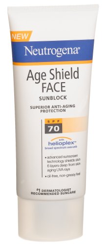 Neutrogena Age Shield Face Spf 70, 3-Ounce Bottles (Pack of 2)