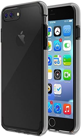 iPhone 7 Plus Case, Alrite Alrite Colored Bumper Shock Absorption TPU Anti-scratch Clear Back Cover Drop Resistant Case Compatible with iPhone 6s 6 Plus, Grey