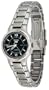 Seiko Women's SYME57 Stainless Steel Analog with Black Dial Watch