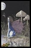 Ulysses (Gothic Fairy - Moon Shadows) Art Black Wood-Mounted Poster Print - 24 X 36