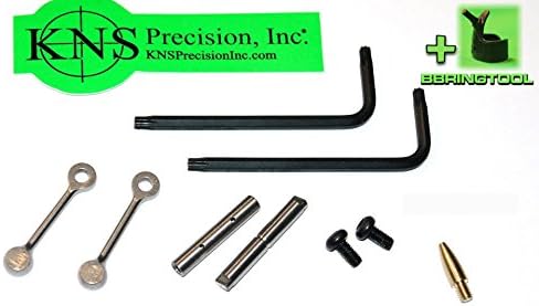 KNS Stainless Steel .154 Gen 2 Mod 2 Non-Rotating Trig/Ham Pins "DOG BONES" + ARASSEMBLY Ring Tool from BBRINGTOOL