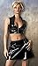 Patent School Girl Skirt Back Zipper Opening in Black Sizes Small, Medium, Large or X-Large Shown with Y2L5-8037 Bustier